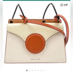 Danse Lente phoebe mini Cream, Orange, and Brown Bag